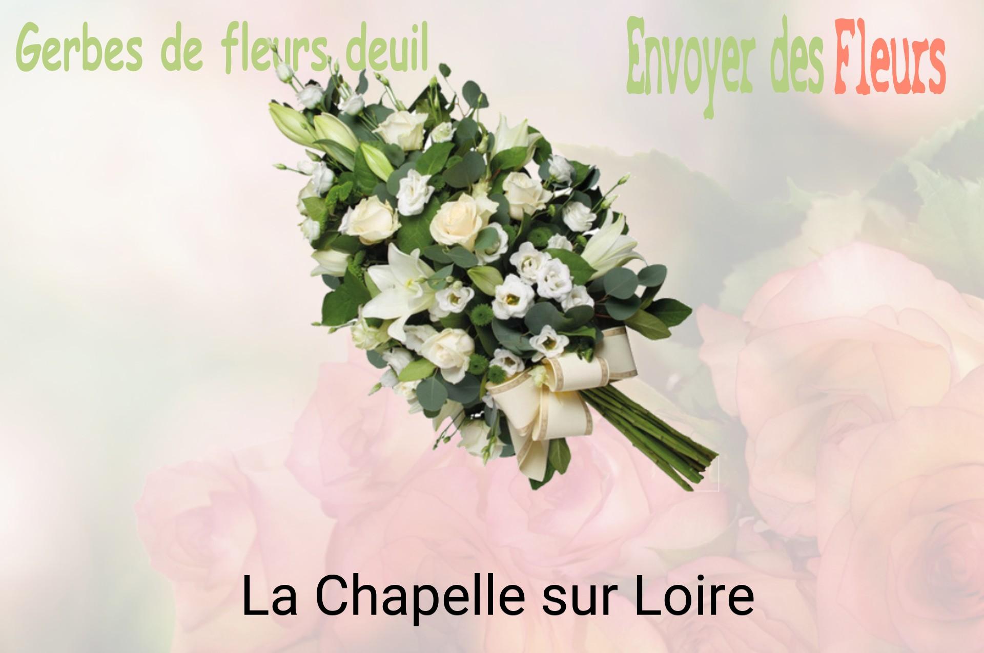 Gerbe de fleurs de deuil livrée à La Chapelle-sur-Loire